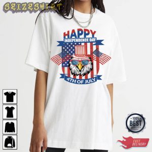 Happy Independence Day Eage Graphic Tee