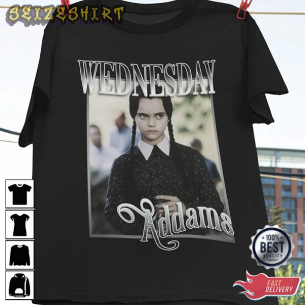 Vintage Wednesday Addams Movie 2022 T-shirt Design