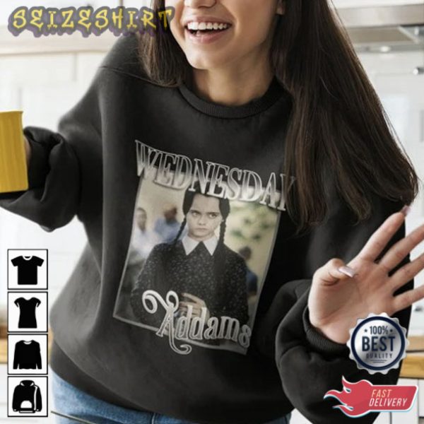 Vintage Wednesday Addams Movie 2022 T-shirt Design