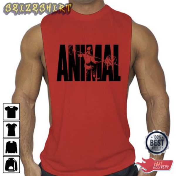 Animal Gym Multicolor T-Shirt Tank Top
