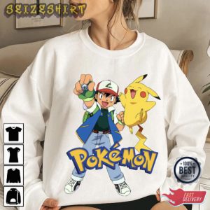 Ash Ketchum Satoshi And Pikachu T-Shirt