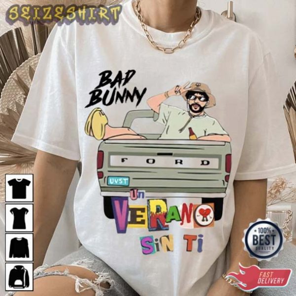 Bad Bunny Concert Album Un Verano Sin Ti T-Shirt