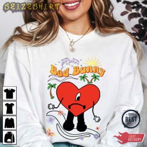 Bad Bunny Rapper Tour Gift For Fan T-Shirt