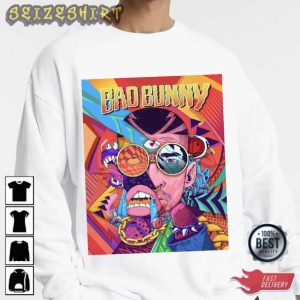 Bad Bunny World's Hottest Tour Gift For Fan T-Shirt Design