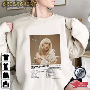 Billie Eilish Happier Than Ever Album T-shirt