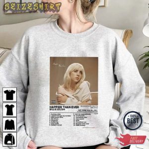 Billie Eilish Happier Than Ever Album T-shirt