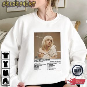 Billie Eilish Happier Than Ever Album T-shirt