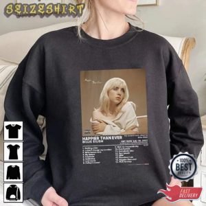 Billie Eilish Happier Than Ever Album T-shirt