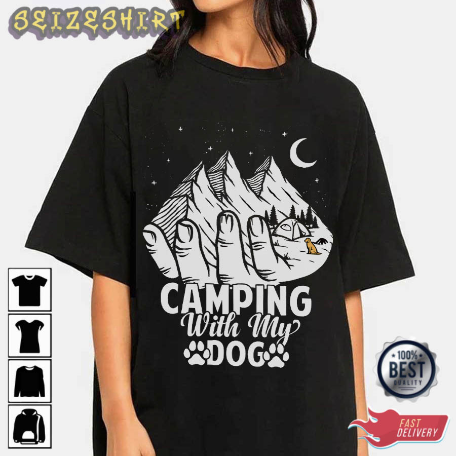 Camping With My Dog Best T-Shirt