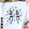 Christmas Dancing Skeleton Funny Santa Xmas T-Shirt
