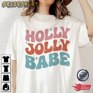 Christmas Holly Jolly Babe T-Shirt