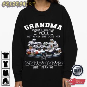 Cowboy Grandma Trendy T-Shirt Graphic Tee