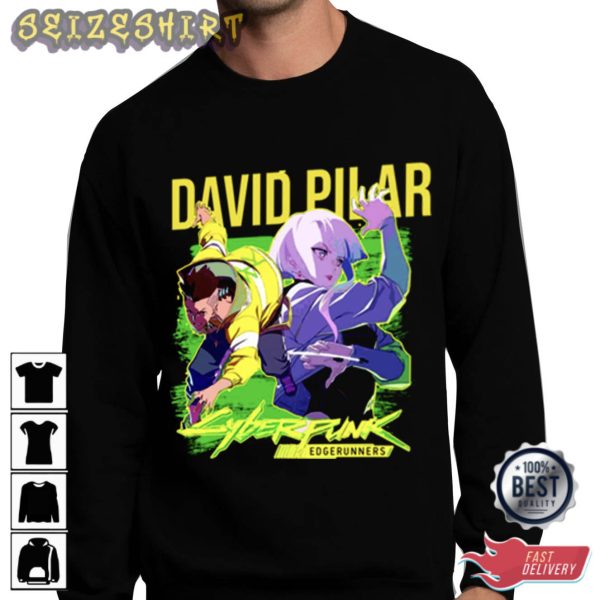 David Pilar Cyberpunk Edgerunners T-Shirt