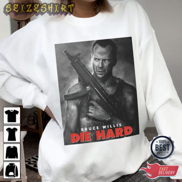 Die Hard Movie Bruce Willies Action Movie T-Shirt