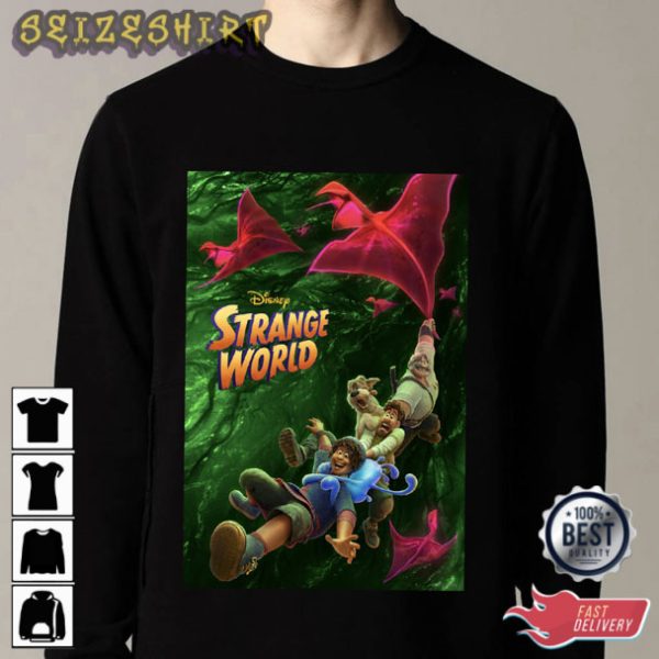 Strange World Movie Cartoon Disney T-Shirt