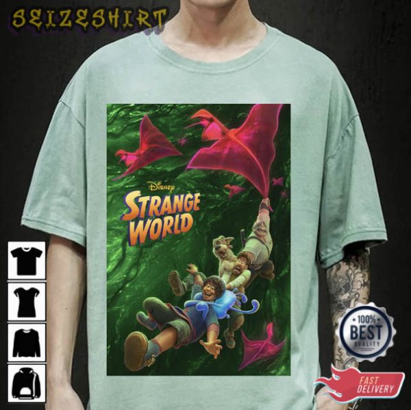 Disney Strange World Cartoon Movie T-Shirt