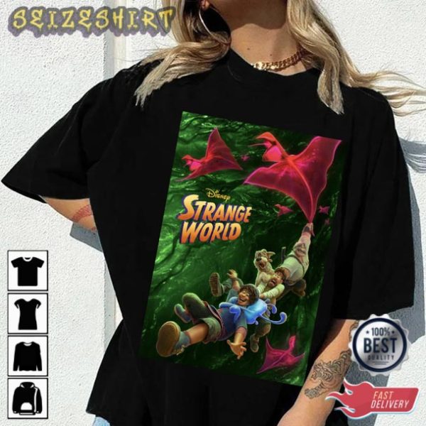 Disney Strange World Cartoon Movie T-Shirt