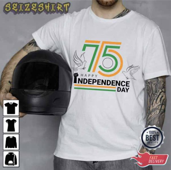 Dove Peace Symbol Independence Day T-Shirt
