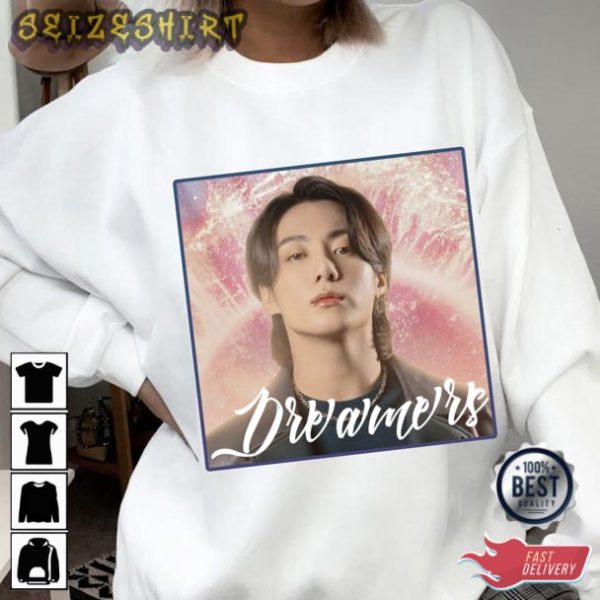 Dreamers Jungkook BTS FIFA Song T-Shirt