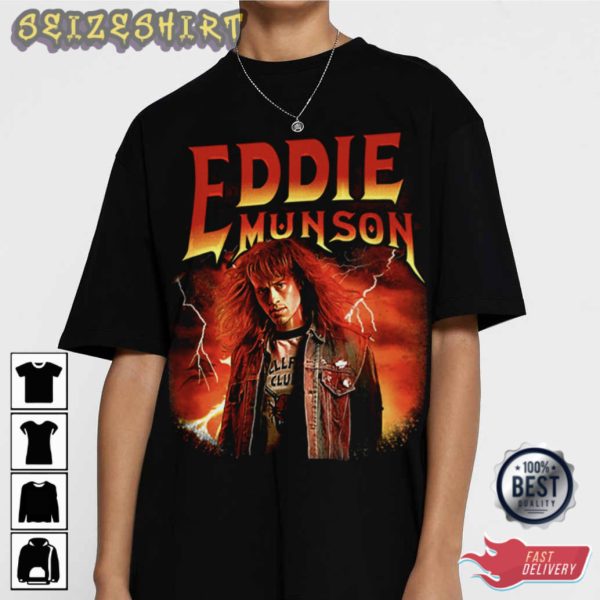 Netflix Series Strange Things Eddie Munson Movie T-Shirt