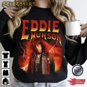 Netflix Series Strange Things Eddie Munson Movie T-Shirt