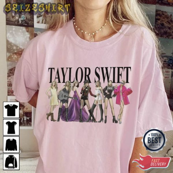 Eras Tour 2 Sides Shirt, Taylor Fan Hoodie 2023 Tour Shirt