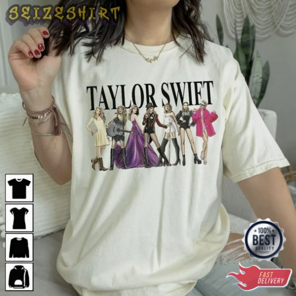 Eras Tour 2 Sides Shirt, Taylor Fan Hoodie 2023 Tour Shirt