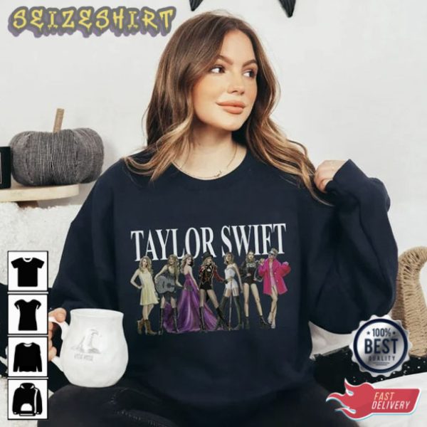 Eras Tour 2 Sides Shirt, Taylor Fan Hoodie 2023 Tour Shirt