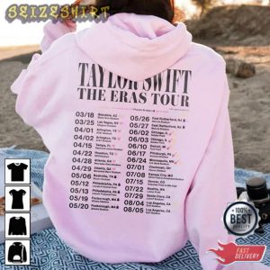 Eras Tour 2 Sides Shirt, Taylor Fan Hoodie 2023 Tour Shirt