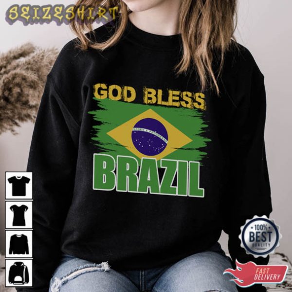 God Bless Brazil Independence Day T-Shirt