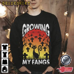 Growing My Fangs Halloween T-Shirt