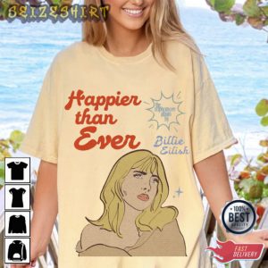 Happier Than Ever Tour Billie Eilish Concert 2022 Rap Shirts