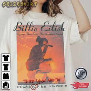 Happier Than Ever Tour Billie Eilish Gift For Fan T-Shirt