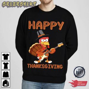 Happy Thanksgivings Guitar T-Shirt