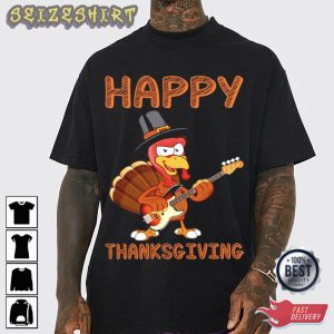 Happy Thanksgivings Guitar T-Shirt