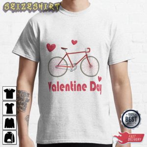 Happy Valentine's Bicycle Love T-Shirt
