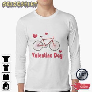 Happy Valentine’s Bicycle Love T-Shirt