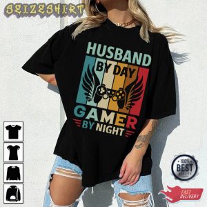 Husband By Day Gamer By Night T-Shirt
