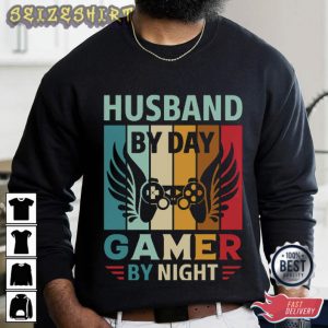 Husband By Day Gamer By Night T-Shirt