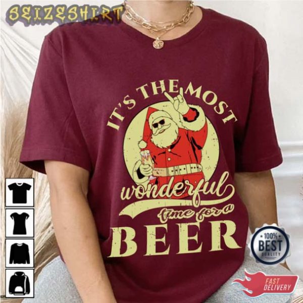 It’s The Most Wonderful Time For A Beer Christmas T-Shirt