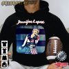Jennifer Lopez Performance America Flag Shirt