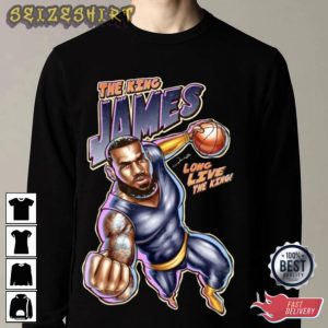 LeBron James Lakers 6 Basketball T-Shirt Design