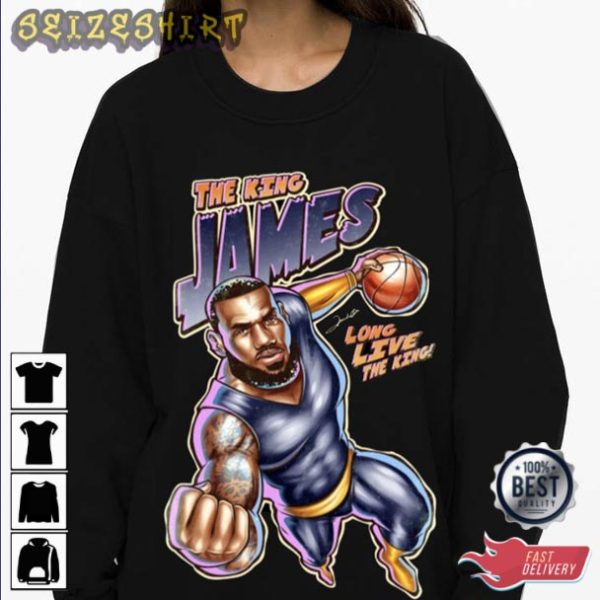 LeBron James Lakers 6 Basketball T-Shirt Design
