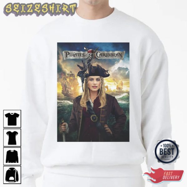 Margot Robbie Female ‘Pirates’ Movie T-Shirt