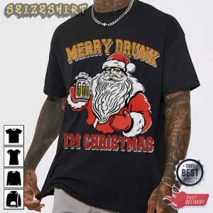 Merry Drunk I'm Christmas Holiday T-Shirt