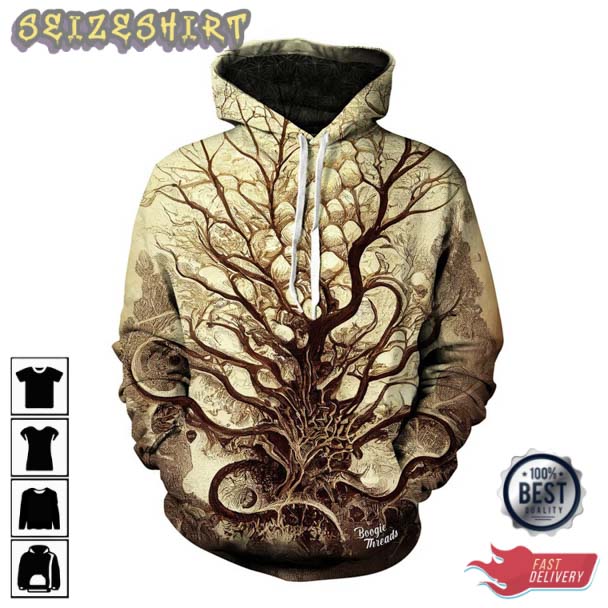 Old Tree Branches 3D Hoodie
