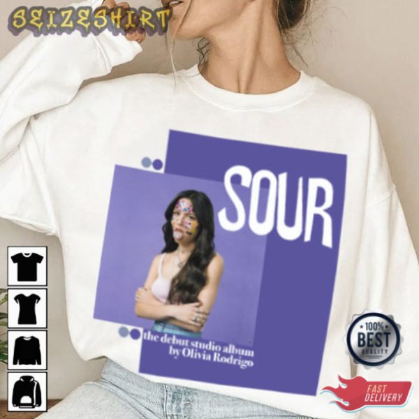 Olivia Rodrigo SOUR Album Poster T-Shirt