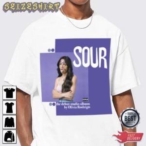 Olivia Rodrigo SOUR Album Poster T-Shirt