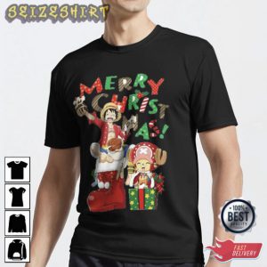 One Piece Merry Christmas Happy TShirt