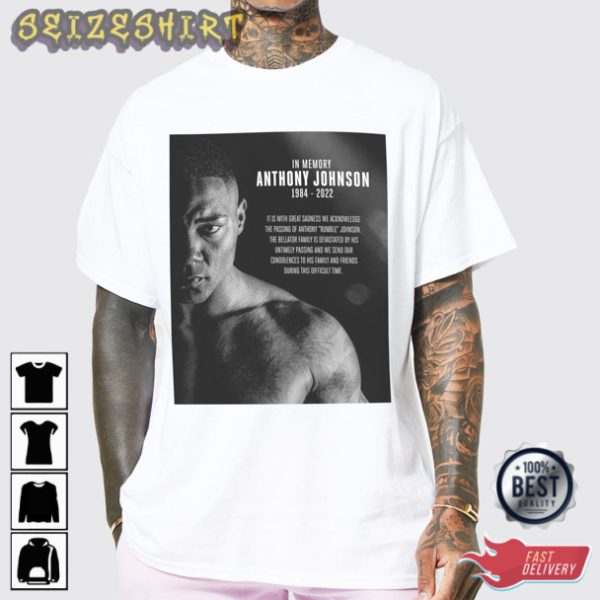 RIP Anthony Rumble Johnson MMA Fighter T-Shirt